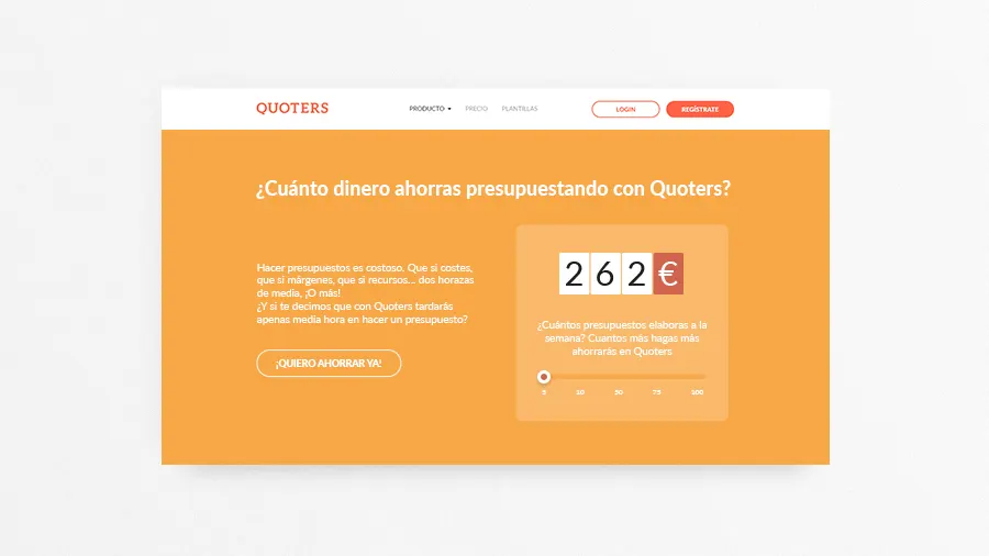 Diseño web para landing page SAAS