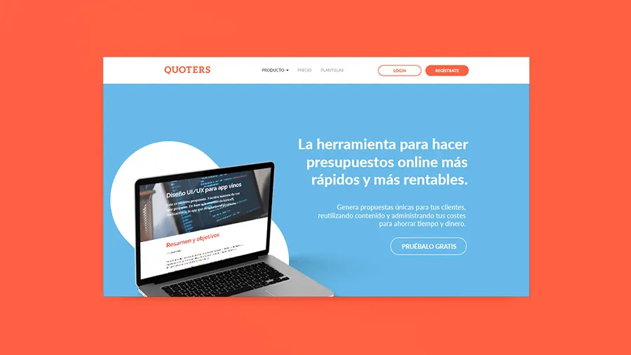 Diseño y creatividad digital para la aplicación Quoters