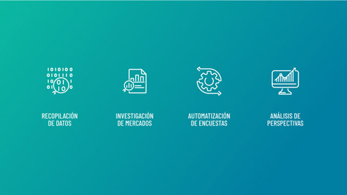 Iconografía, tipografía y degradados a juego con la identidad
