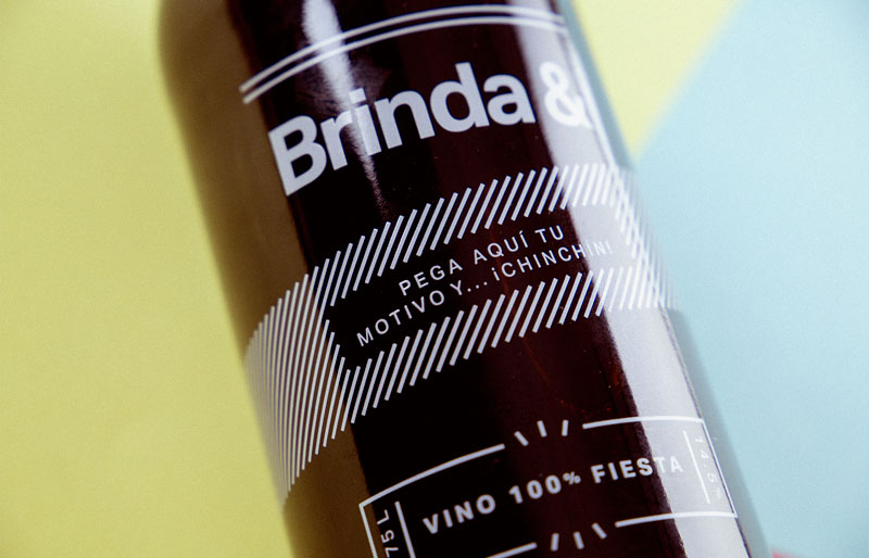 Serigrafía de la botella de Brinda&.