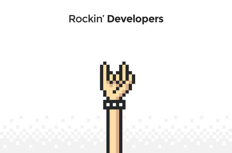 Rockin' Developers es el lema de la marca