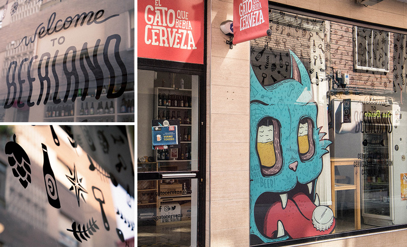 Vinilado de la tienda en Valladolid
