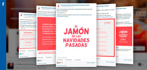 Apariciones de la campaña en Facebook