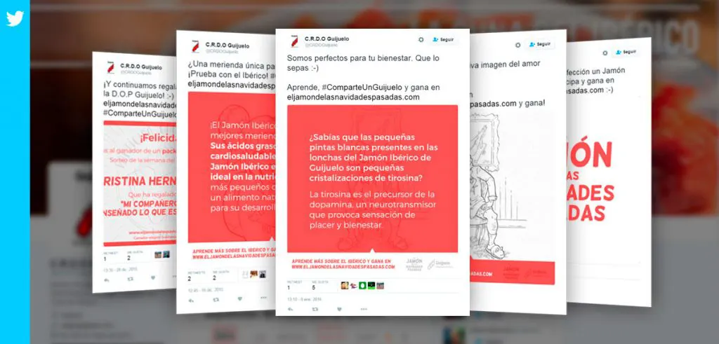 Apariciones de la campaña en Twitter
