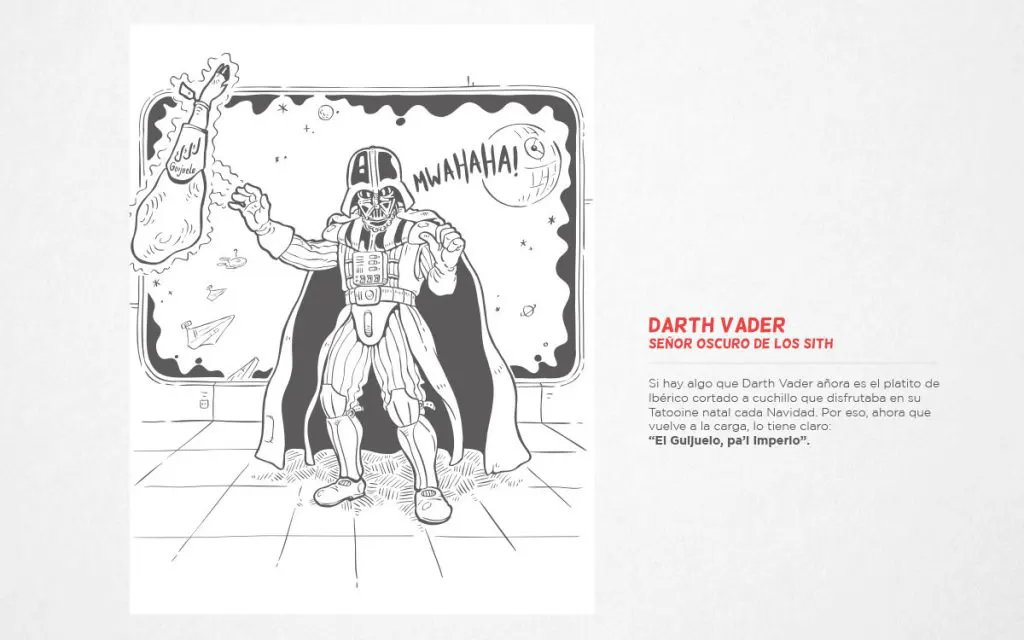 Ilustración Darth Vater
