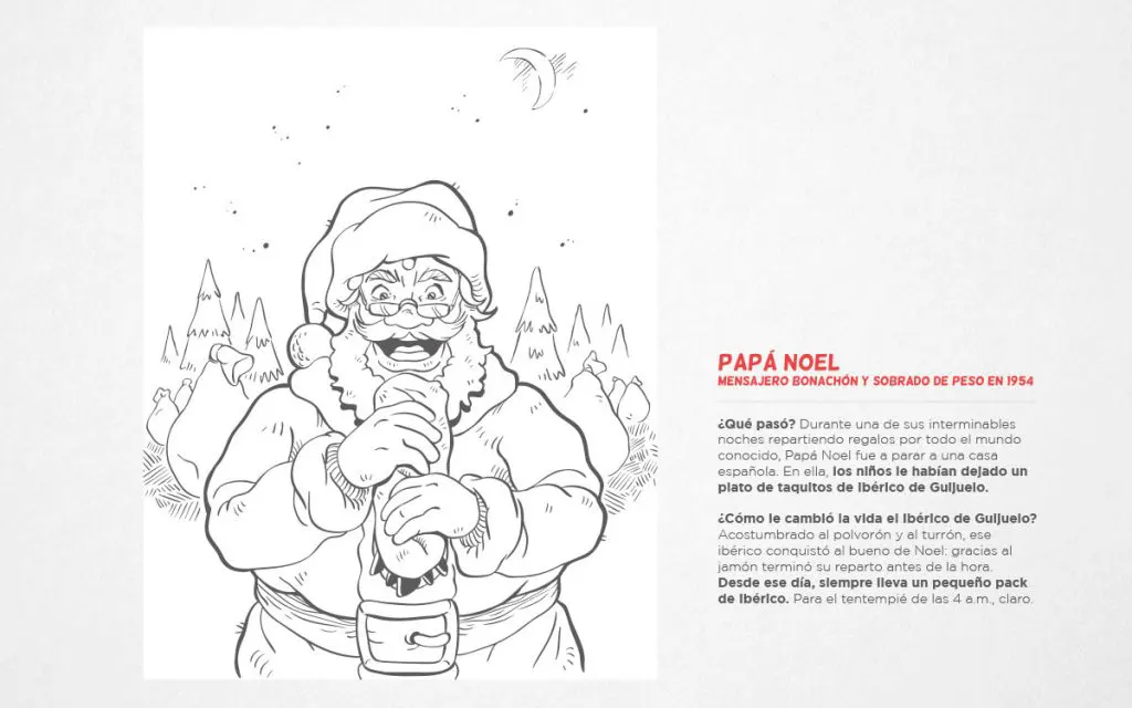 Ilustración Papa Noel