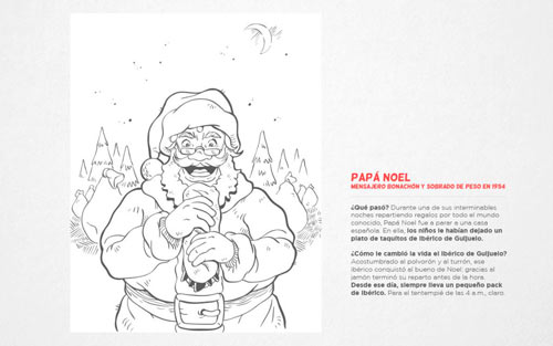 Ilustración Papa Noel