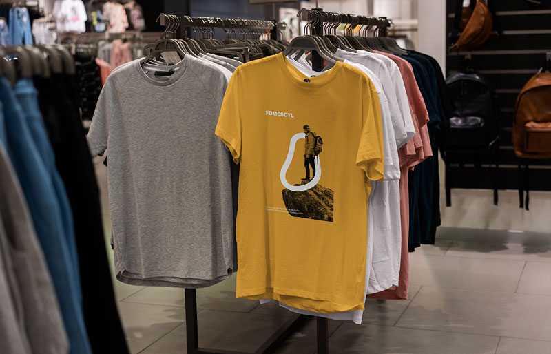 Ejemplo de aplicación de la marca sobre textil
