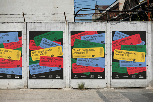 Carteles publicitarios creados para la campaña de Fecosva