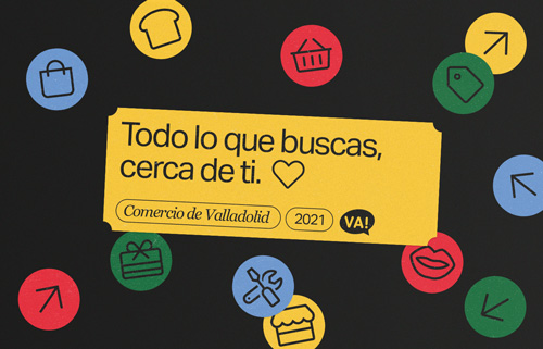 Ejemplo de aplicación digital creada para la campaña de comercio local de Valladolid