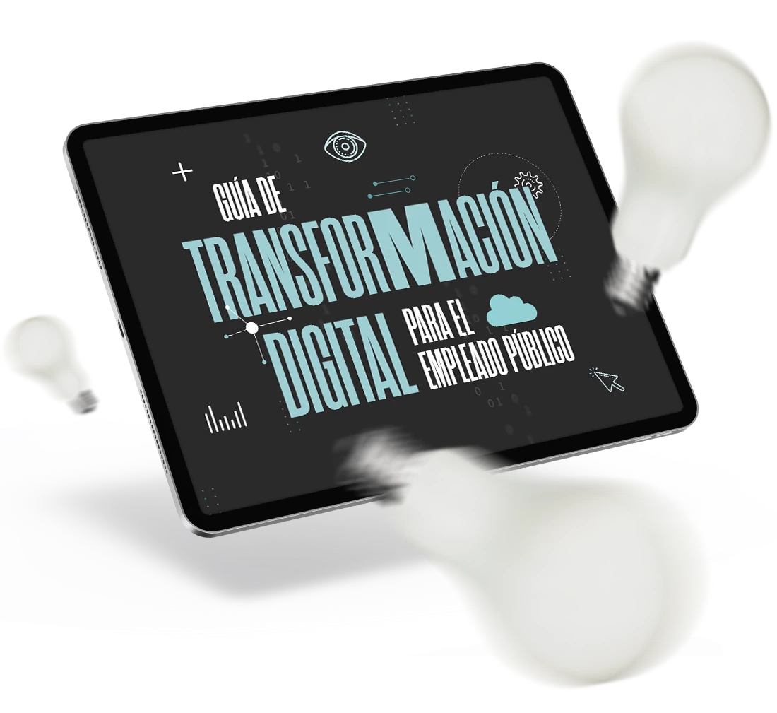 Imagen de portada creada para la Guia de Transformación Digital para el empleado público
