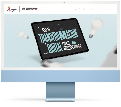 Captura de la versión web de la guía de transformación digital