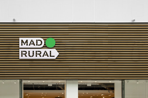 Aplicación de la marca MadRural en espacios físicos