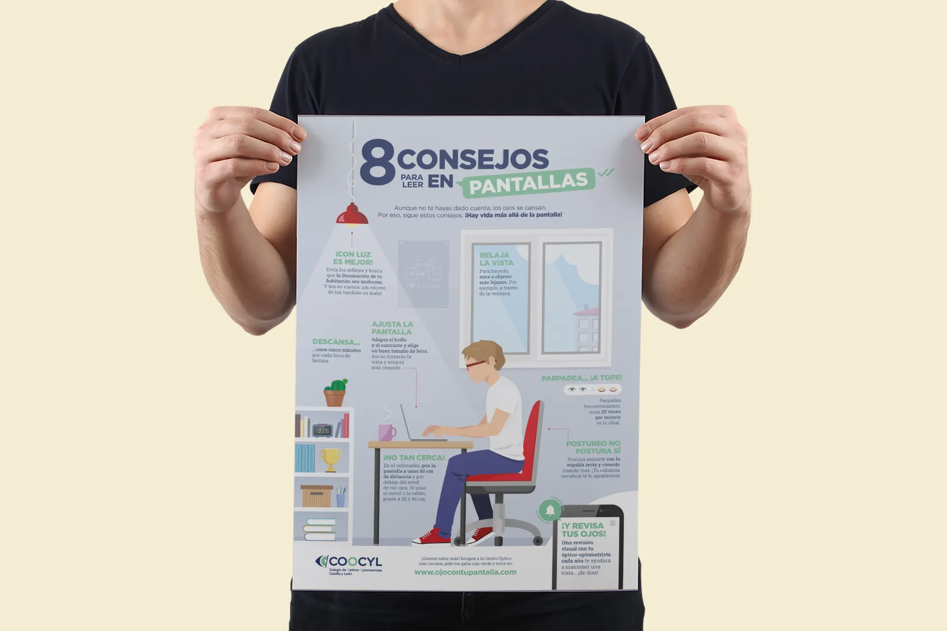 Cartel de la campaña con diferente información de interés