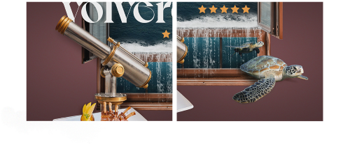 Detalle de una de las composiciones de la imagen publicitaria creada para Paradores