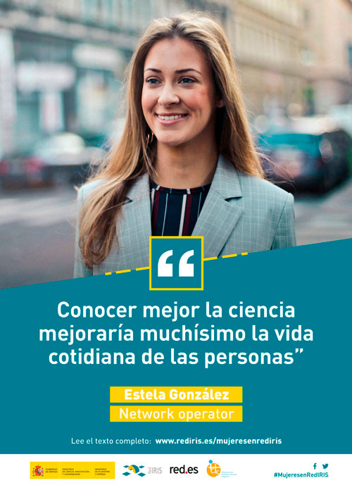 Cartel Mujeres en RedIRIS