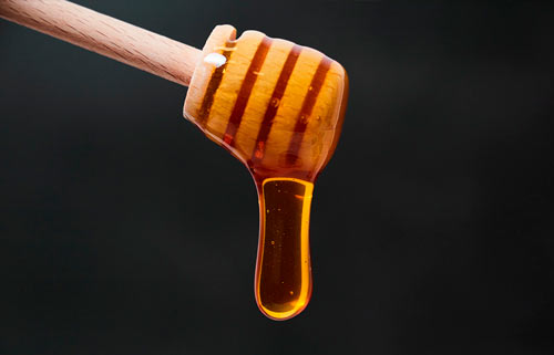 Detalle de la densidad de la miel