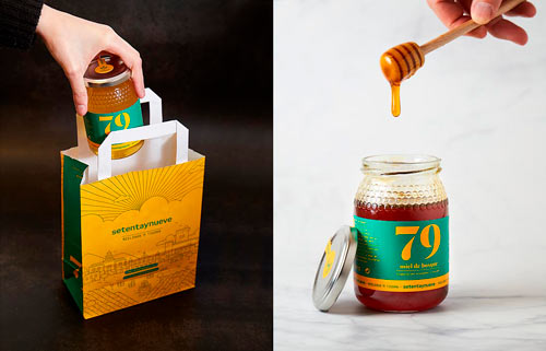 Packaging de la marca setentaynueve
