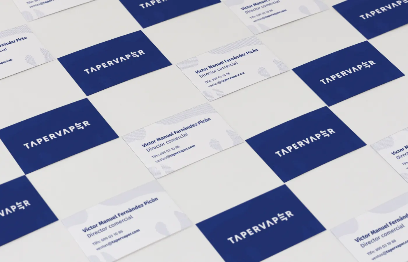 Tarjetas elaboradas para el cliente