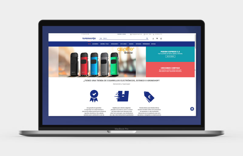 Propuesta de página web elaborada para el cliente