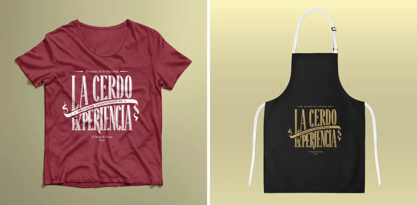 Aplicación de la marca sobre ropa