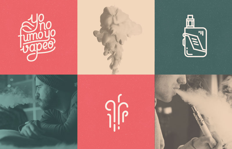 Iconografía para la tienda online YoNoFumoYoVapeo